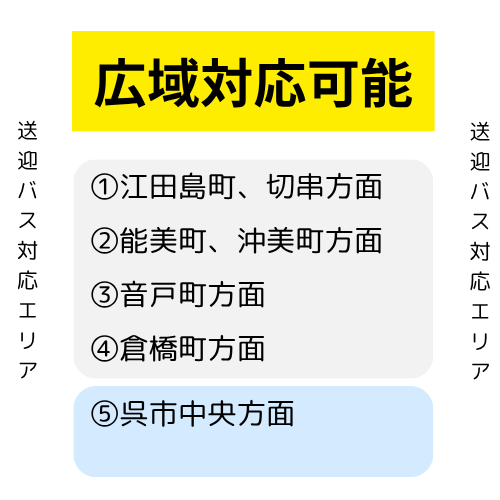 送迎バス運行エリア　広域対応